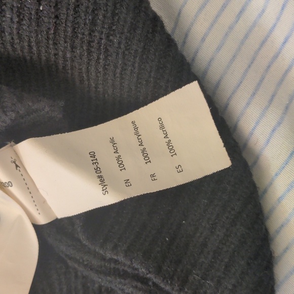 Black Off-the-Shoulder Sweater with Unique Cut-Out Neckline and Fitted Sleeves - Picture 9 of 9